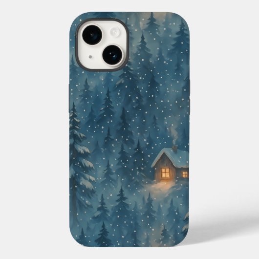 Dromerige Winter Forest Cozy Deken Case-Mate iPhone Case (Achterkant)