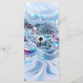 Dromerige Winter Wonderland Lights Bladwijzer Menu