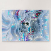 Dromerige Winter Wonderland Lights Legpuzzel (Horizontaal)