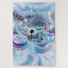 Dromerige Winter Wonderland Lights Legpuzzel
