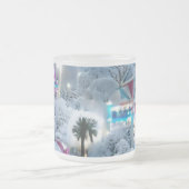 Dromerige Winter Wonderland Lights Matglas Koffiemok (Center)