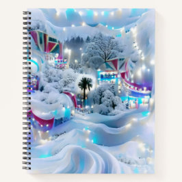 Dromerige Winter Wonderland Lights Notitieboek