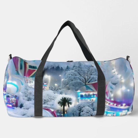 Dromerige Winter Wonderland Lights Plunjezak (Voorkant)