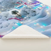 Dromerige Winter Wonderland Lights Sherpa Deken (3/4)
