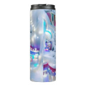 Dromerige Winter Wonderland Lights Thermosbeker (Achterkant)