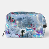 Dromerige Winter Wonderland Lights Toilettasje (Achterkant)