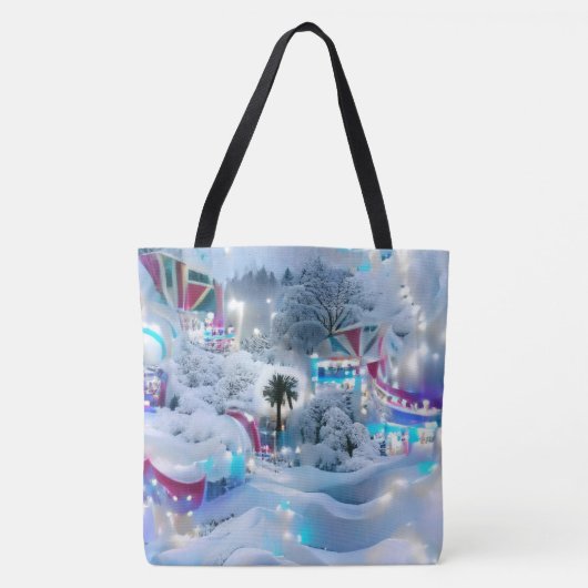 Dromerige Winter Wonderland Lights Tote Bag (Voorkant)