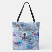 Dromerige Winter Wonderland Lights Tote Bag (Achterkant)