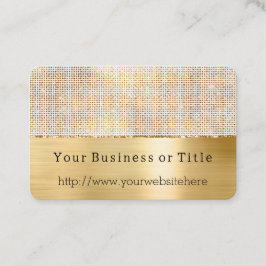 Dromerige witte glitzy gouden sprankeling visitekaartje