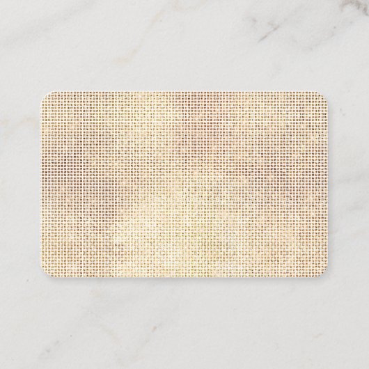 Dromerige witte glitzy gouden sprankeling visitekaartje (Achterkant)