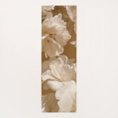 Dromerige witte tulpen in beige licht yogamat (Achterkant)