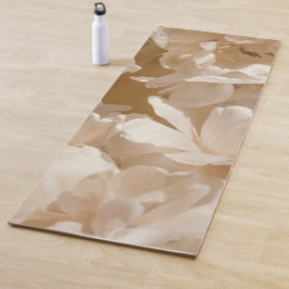 Dromerige witte tulpen in beige licht yogamat