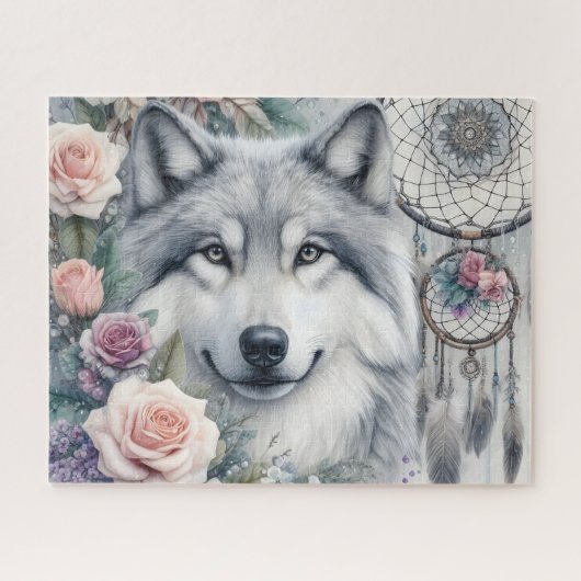 Dromerige Wolf Legpuzzel (Horizontaal)