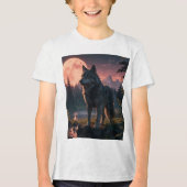 dromerige wolf T-shirt (Voorkant)