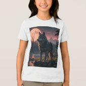 dromerige wolf T-shirt (Voorkant)