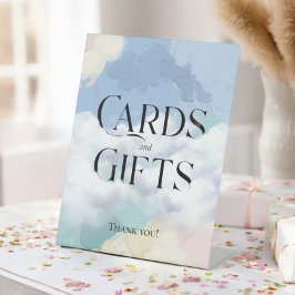 Dromerige wolk Negen 'Kaarten en geschenken' voets Reclamebord Met Voetstuk