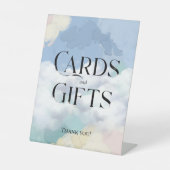 Dromerige wolk Negen 'Kaarten en geschenken' voets Reclamebord Met Voetstuk (Voorkant)