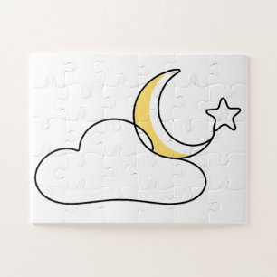 Dromerige wolk & sterren legpuzzel