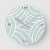 Dromerige wolken Blauw en wit Acryl Wandklok (Voorkant)