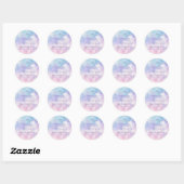 Dromerige wolken bruiloft favor ronde sticker (Vel)