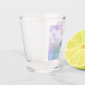 Dromerige Wolken en Sterren Bruiloft Shot Glas (Links)