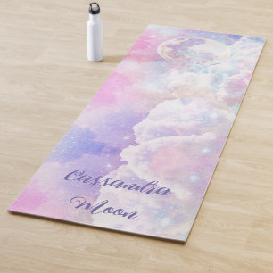 Dromerige Wolken en Sterren Gepersonaliseerd Yogamat