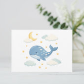 Dromerige Wolken Walvis Bedankkaart (Staand voorkant)