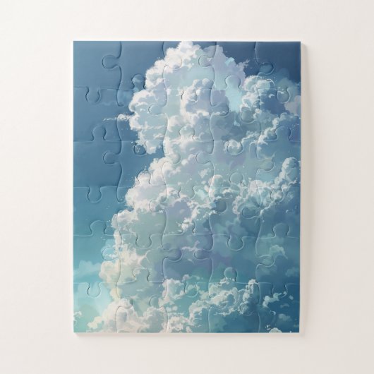 ☁️ Dromerige Wolkenpuzzel – Ontspan, Ontwind & Ont Legpuzzel (Verticaal)