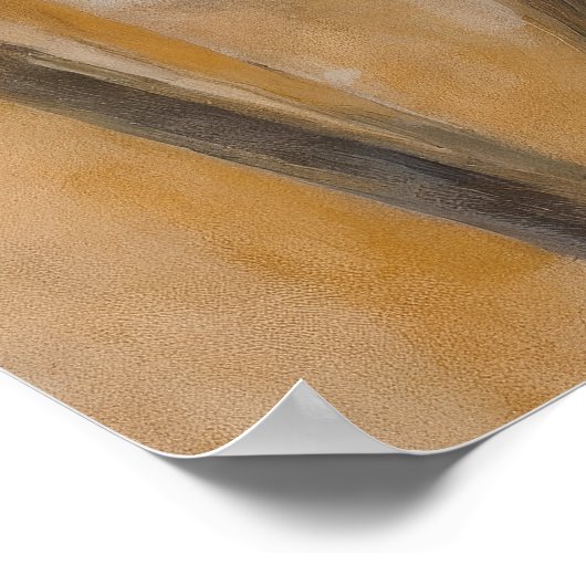 Dromerige zachte roodharige vrouw in zachte kleure poster (Hoek)