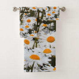 Dromerige Zomer Veld van Oxeye Daisies Bad Handdoek