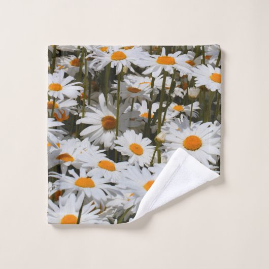 Dromerige Zomer Veld van Oxeye Daisies Bad Handdoek (Wasdoekje)