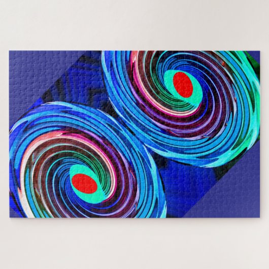 Dromerige zomerdagen abstracte kunst legpuzzel (Horizontaal)