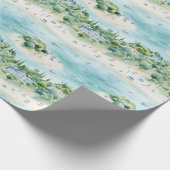 Dromerige zomerse Feestdagen aan zee - Cadeaupapier (Hoek)