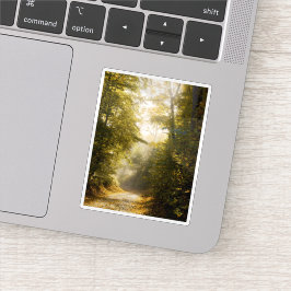 Dromerige zonovergoten park, natuur esthetische ku sticker