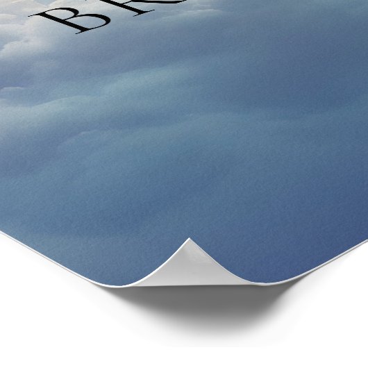 Dromerige zonsondergang op Cloud Nine Vrijgezellen Poster (Hoek)