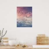 Dromerige zonsondergang op Cloud Nine Vrijgezellen Poster (Keuken)