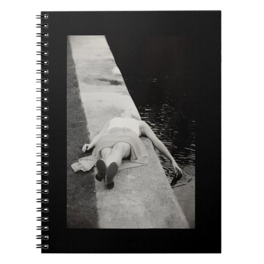 Dromerige zwart-wit foto notitieboek (Voorkant)