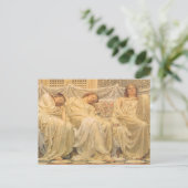 Dromers door Albert Joseph Moore, Victoriaans kuns Briefkaart (Staand voorkant)