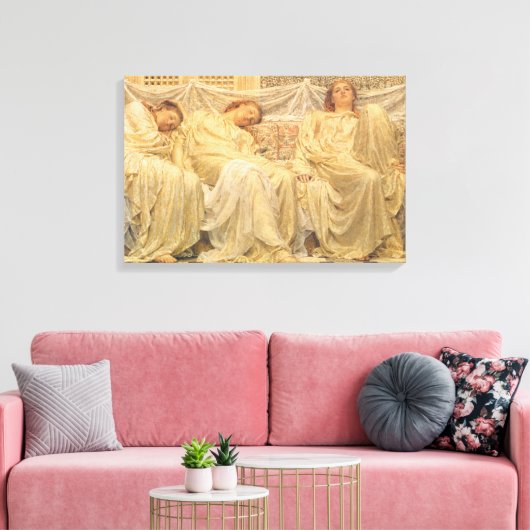Dromers door Albert Joseph Moore, Victoriaans kuns Canvas Afdruk (Insitu (Woonkamer))