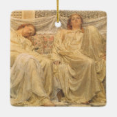 Dromers door Albert Joseph Moore, Victoriaans kuns Keramisch Ornament (Achterkant)