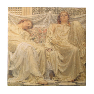 Dromers door Albert Joseph Moore, Victoriaans kuns Tegeltje