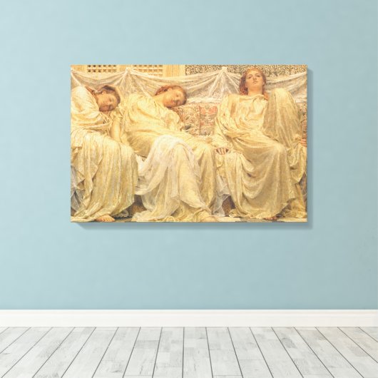 Dromers door Albert Joseph Moore, Victoriaanse kun Canvas Afdruk (Insitu (Houten vloer))