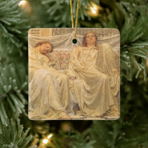 Dromers door Albert Joseph Moore, Victoriaanse kun Keramisch Ornament