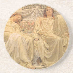 Dromers door Albert Joseph Moore, Victoriaanse kun Zandsteen Onderzetter
