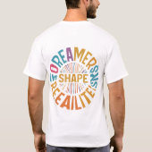 dromers vormen realiteiten t-shirt (Achterkant)