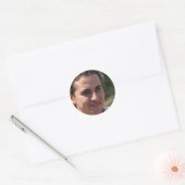 Dromers welkom ronde sticker (Envelop)