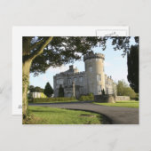 Dromoland Castle zijingang zonder volk Briefkaart (Voorkant / Achterkant)