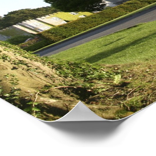 Dromoland Castle zijingang zonder volk Poster (Hoek)