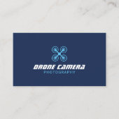 Drone Aerial Video & Photography Navy Fotograaf Visitekaartje (Voorkant)