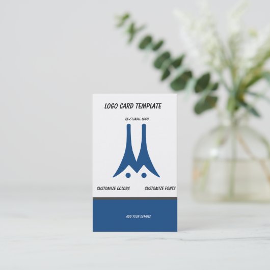 Drone Aeronautical Chart Pilot Visitekaartje (Staand voorkant)